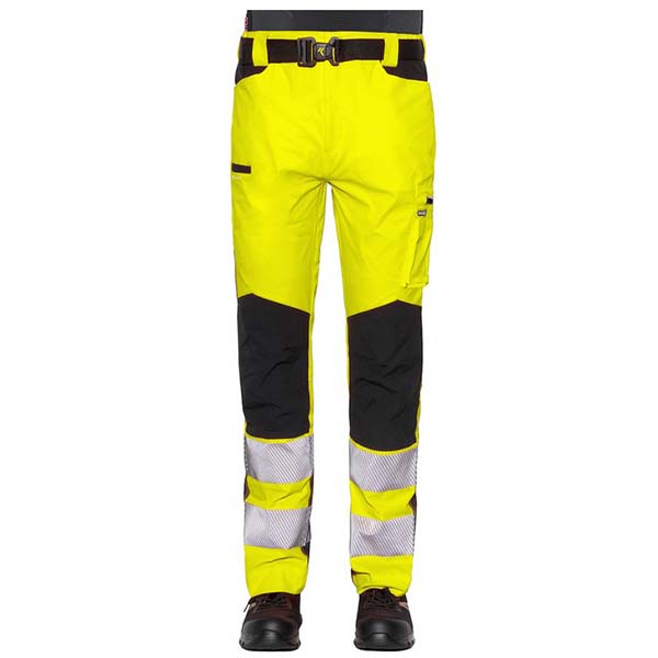 Issa Pantalone Alta visibilita' Light Giallo FLUO/NERO - ISSA LINE